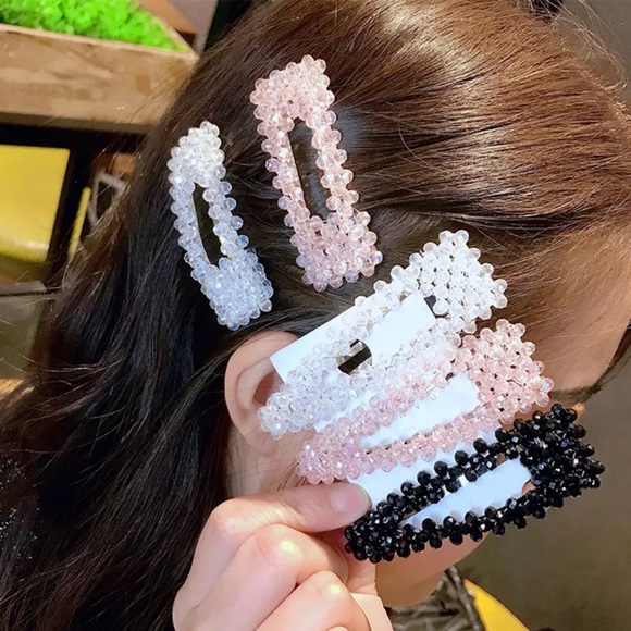 2/$15✨OVERSIZED✨LUXURY CRYSTAL HAIR BARRETTES - Picture 1 of 5